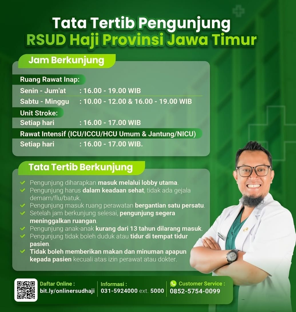 Tata Tertib Pengunjung di RSUD Haji Provinsi Jawa Timur